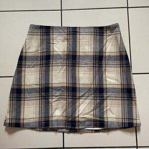 Blue Rain Plaid mini skirt